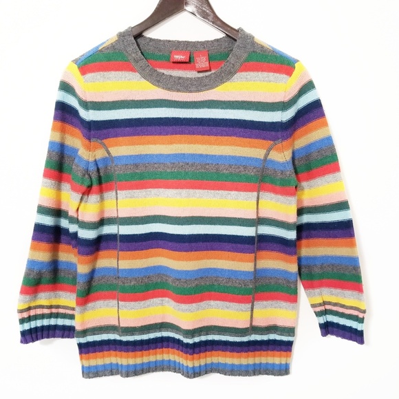 Mossimo Supply Co. Sweaters - Mossimo Vintage Multi-Colored Striped Sweater